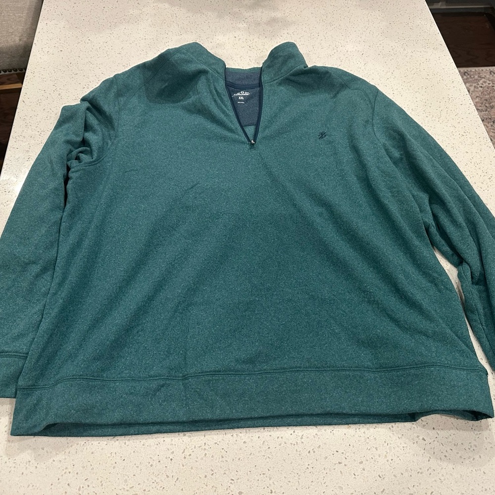 Izod Teal Quarter-Zip Pullover